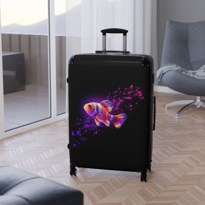 Clownfish Suitcase - A burst of underwater vibrancy for your travels, blending style with practicality in one captivating design.