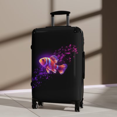 Clownfish Suitcase - A burst of underwater vibrancy for your travels, blending style with practicality in one captivating design.