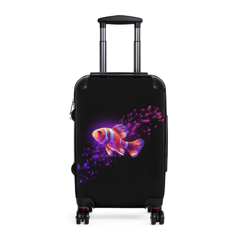 Clownfish Suitcase - A burst of underwater vibrancy for your travels, blending style with practicality in one captivating design.