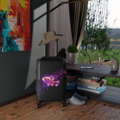 Clownfish Suitcase - A burst of underwater vibrancy for your travels, blending style with practicality in one captivating design.