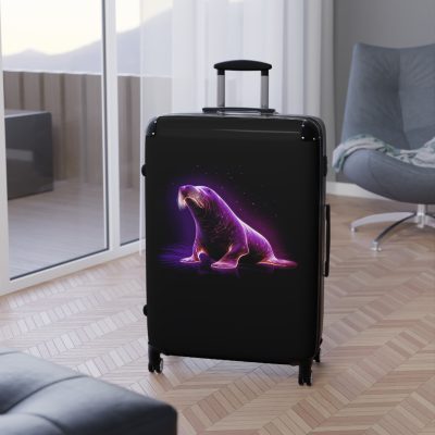 Sea Lion Suitcase - A stylish travel companion, combining coastal elegance with durability for a seamless travel experience.