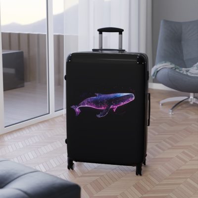 Blue Whale Suitcase - A majestic travel companion, seamlessly blending oceanic aesthetics with durability for an enchanting travel experience.