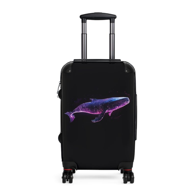 Blue Whale Suitcase - A majestic travel companion, seamlessly blending oceanic aesthetics with durability for an enchanting travel experience.