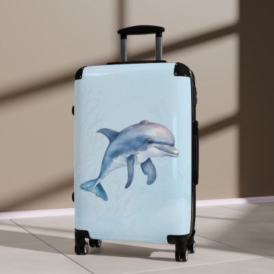 Dolphin Suitcase - A travel companion designed for both style and durability, making every journey a graceful swim through elegance.