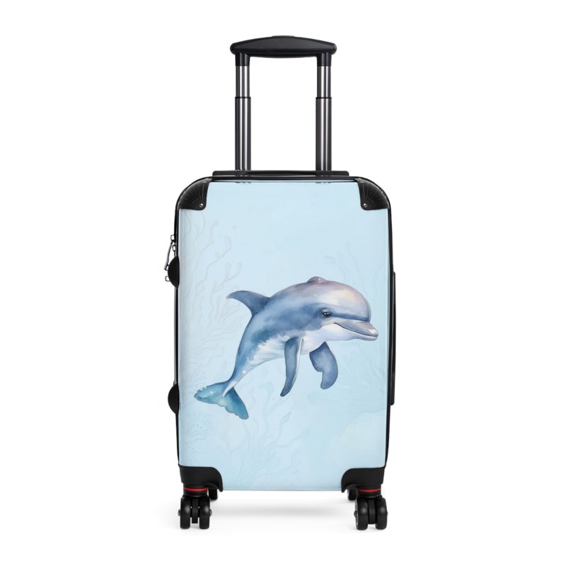 Dolphin Suitcase - A travel companion designed for both style and durability, making every journey a graceful swim through elegance.