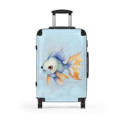 Goldfish Suitcase - Elevate your travel in style with this vibrant and functional suitcase, a fusion of design and durability for your globetrotting adventures.