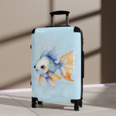 Goldfish Suitcase - Elevate your travel in style with this vibrant and functional suitcase, a fusion of design and durability for your globetrotting adventures.