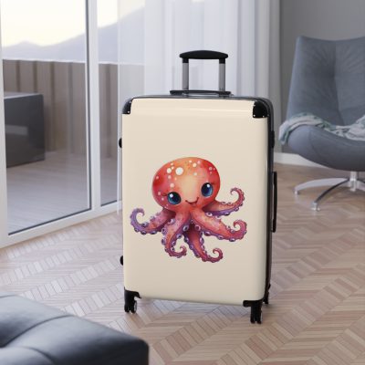 Octopus Suitcase - A whimsical travel essential, marrying functionality with deep-sea charm for a standout luggage experience.