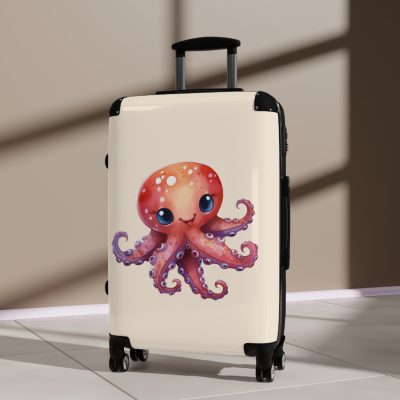 Octopus Suitcase - A whimsical travel essential, marrying functionality with deep-sea charm for a standout luggage experience.