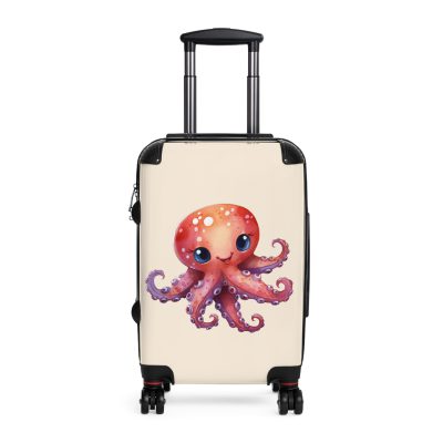 Octopus Suitcase - A whimsical travel essential, marrying functionality with deep-sea charm for a standout luggage experience.