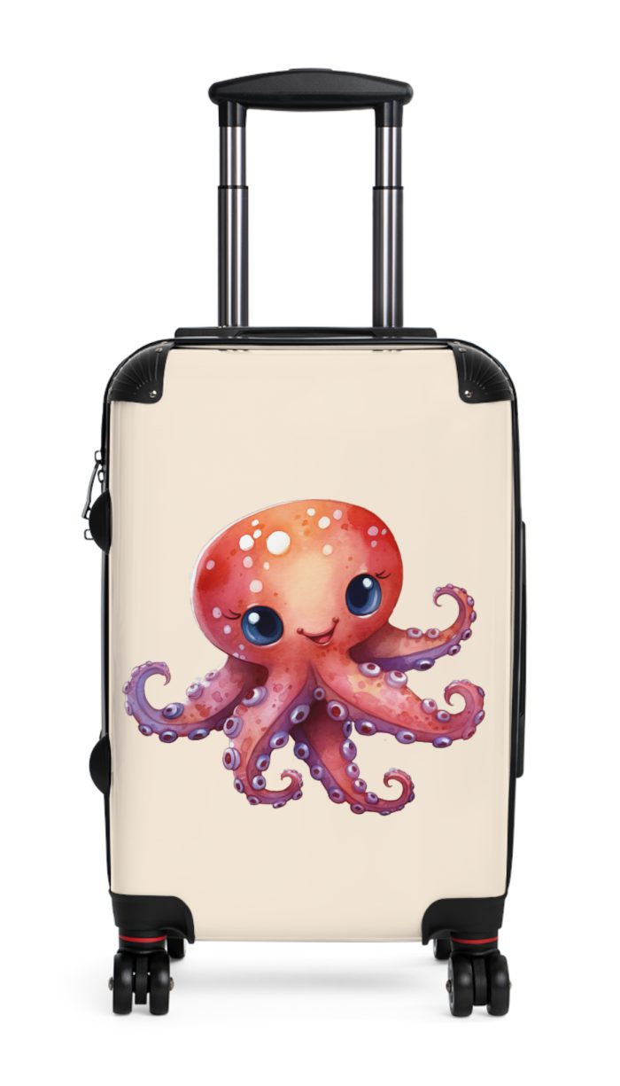 Octopus Suitcase - A whimsical travel essential, marrying functionality with deep-sea charm for a standout luggage experience.