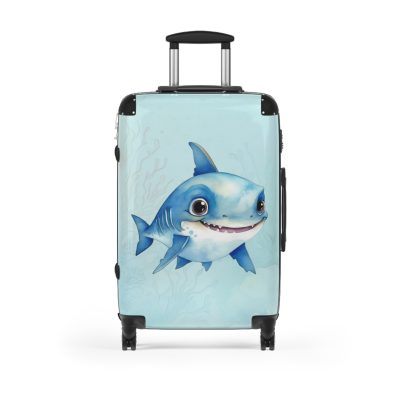 Shark Suitcase - Dive into unparalleled style and durability. This suitcase is your fearless companion for every journey, making a statement wherever you roam.