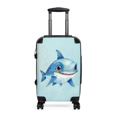 Shark Suitcase - Dive into unparalleled style and durability. This suitcase is your fearless companion for every journey, making a statement wherever you roam.