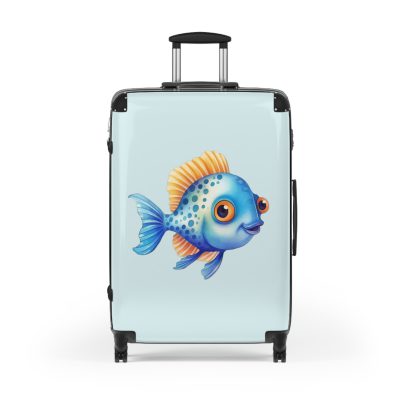 Goldfish Suitcase - Elevate your travel in style with this vibrant and functional suitcase, a fusion of design and durability for your globetrotting adventures.