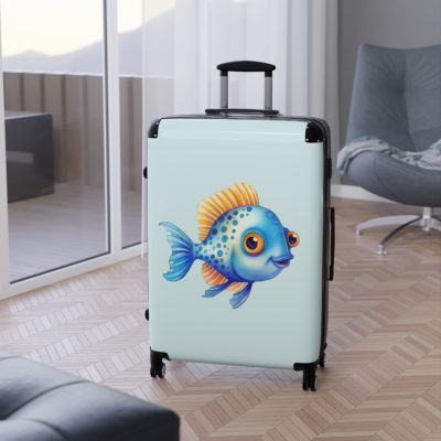 Goldfish Suitcase - Elevate your travel in style with this vibrant and functional suitcase, a fusion of design and durability for your globetrotting adventures.