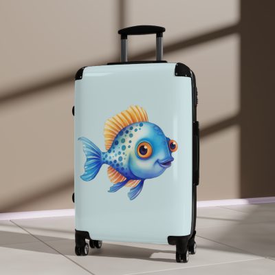 Goldfish Suitcase - Elevate your travel in style with this vibrant and functional suitcase, a fusion of design and durability for your globetrotting adventures.