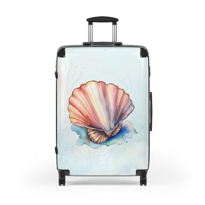 Seashell Suitcase - Unleash coastal charm on your travels. A stylish and functional companion, echoing the soothing whispers of the shore.