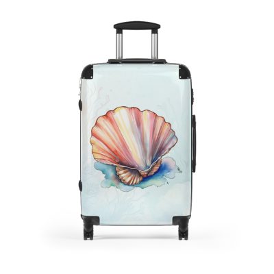 Seashell Suitcase - Unleash coastal charm on your travels. A stylish and functional companion, echoing the soothing whispers of the shore.