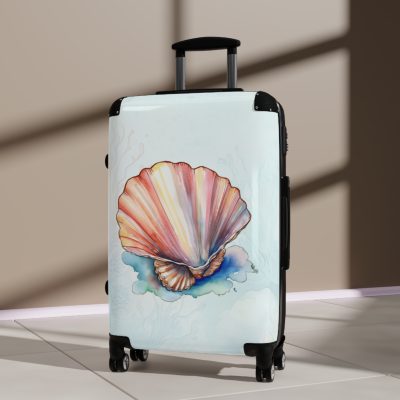 Seashell Suitcase - Unleash coastal charm on your travels. A stylish and functional companion, echoing the soothing whispers of the shore.