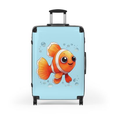 Clownfish Suitcase - A burst of underwater vibrancy for your travels, blending style with practicality in one captivating design.