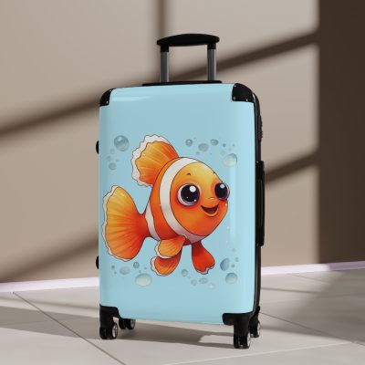 Clownfish Suitcase - A burst of underwater vibrancy for your travels, blending style with practicality in one captivating design.