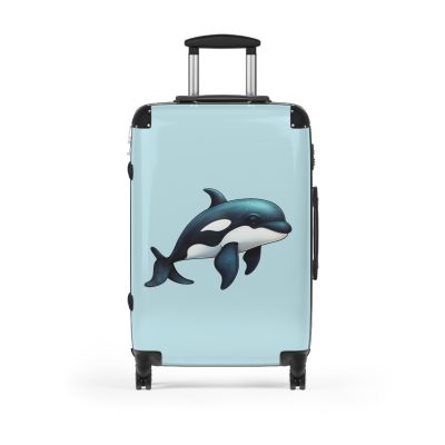 Dolphin Suitcase - A travel companion designed for both style and durability, making every journey a graceful swim through elegance.