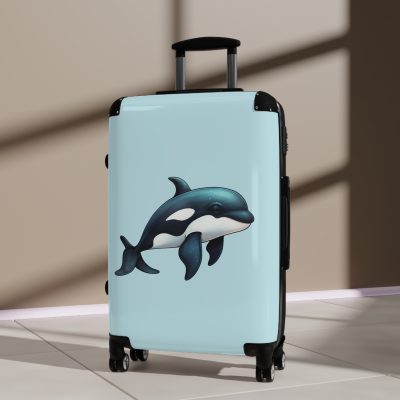 Dolphin Suitcase - A travel companion designed for both style and durability, making every journey a graceful swim through elegance.