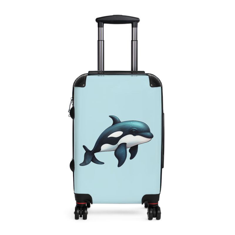 Dolphin Suitcase - A travel companion designed for both style and durability, making every journey a graceful swim through elegance.