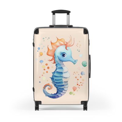 Seahorse Suitcase - A stylish and durable travel companion, embodying marine charm for a magical journey.