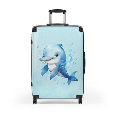 Dolphin Suitcase - A travel companion designed for both style and durability, making every journey a graceful swim through elegance.