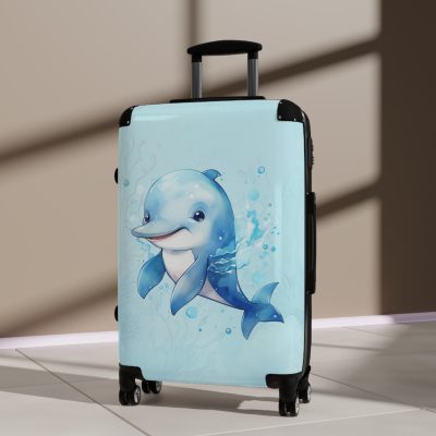 Dolphin Suitcase - A travel companion designed for both style and durability, making every journey a graceful swim through elegance.