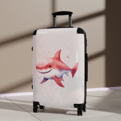 Shark Suitcase - Dive into unparalleled style and durability. This suitcase is your fearless companion for every journey, making a statement wherever you roam.