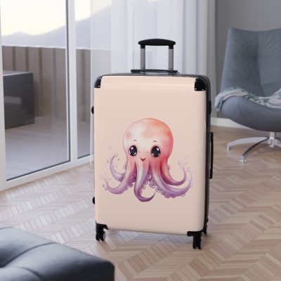 Octopus Suitcase - A whimsical travel essential, marrying functionality with deep-sea charm for a standout luggage experience.