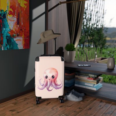 Octopus Suitcase - A whimsical travel essential, marrying functionality with deep-sea charm for a standout luggage experience.