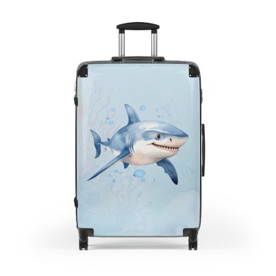 Shark Suitcase - Dive into unparalleled style and durability. This suitcase is your fearless companion for every journey, making a statement wherever you roam.