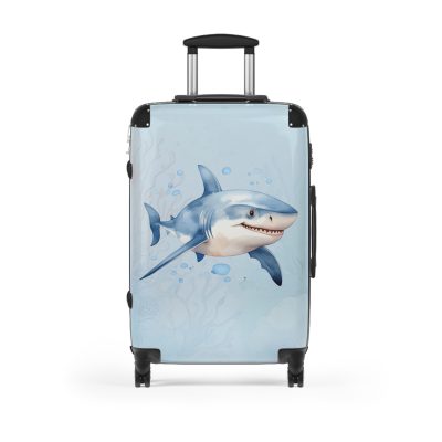 Shark Suitcase - Dive into unparalleled style and durability. This suitcase is your fearless companion for every journey, making a statement wherever you roam.