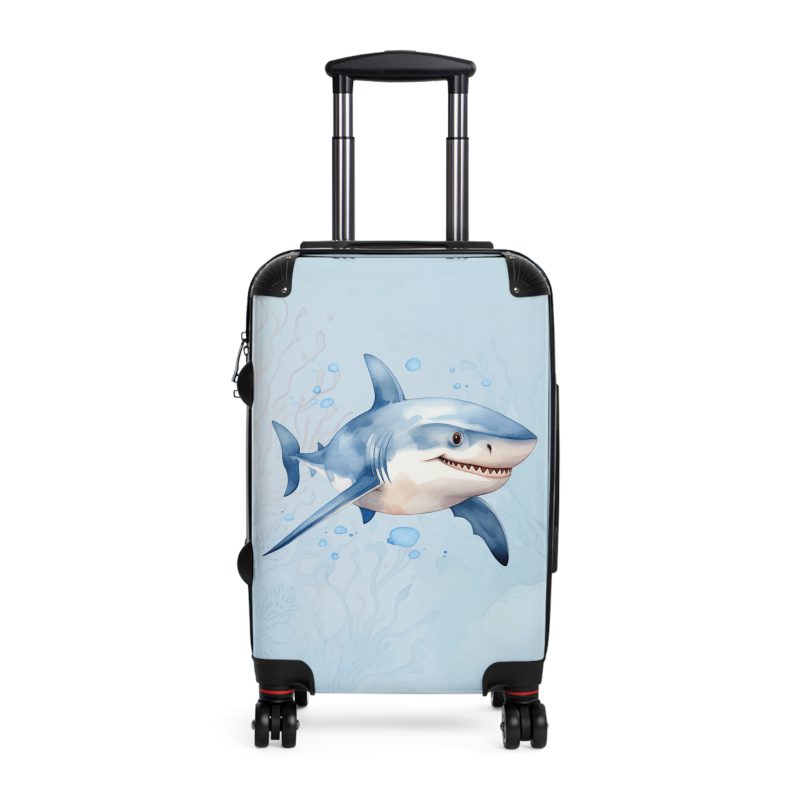 Shark Suitcase - Dive into unparalleled style and durability. This suitcase is your fearless companion for every journey, making a statement wherever you roam.