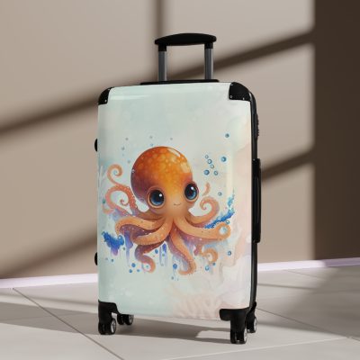 Octopus Suitcase - A whimsical travel essential, marrying functionality with deep-sea charm for a standout luggage experience.