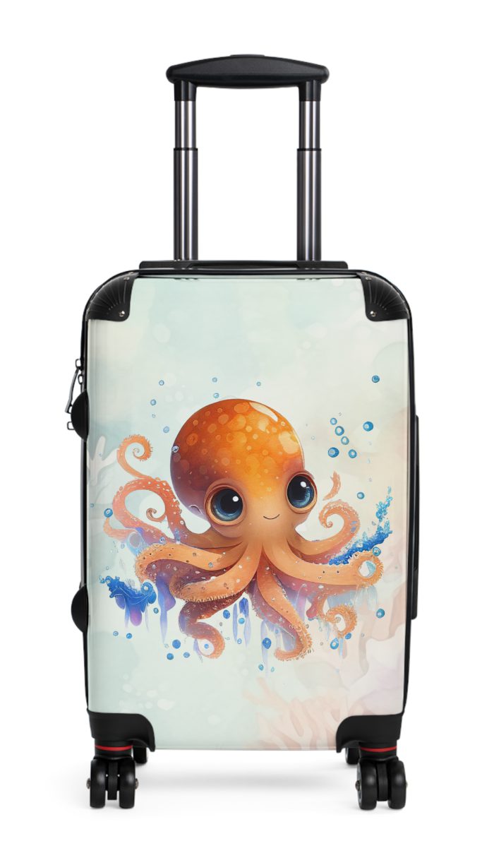 Octopus Suitcase - A whimsical travel essential, marrying functionality with deep-sea charm for a standout luggage experience.