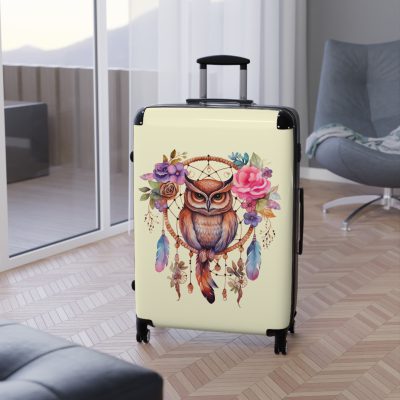 Owl Suitcase - A cute animal luggage with an adorable owl design, ideal for animal lovers who want to travel with whimsy.