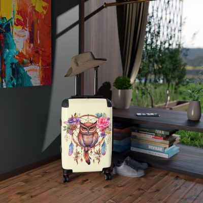 Owl Suitcase - A cute animal luggage with an adorable owl design, ideal for animal lovers who want to travel with whimsy.