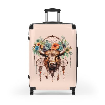 Bison Suitcase - A sturdy and stylish travel companion, perfect for exploring the untamed wilderness.