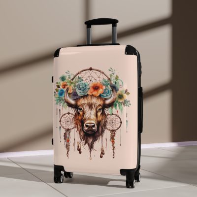 Bison Suitcase - A sturdy and stylish travel companion, perfect for exploring the untamed wilderness.