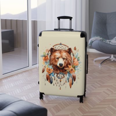 Bear Suitcase - Cute, bear-themed luggage designed for travel enthusiasts seeking a perfect blend of style and utility.