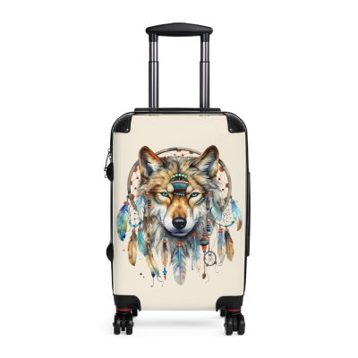 Wolf Suitcase - Adventure-themed kids' luggage designed for young travelers, ready for exploration.