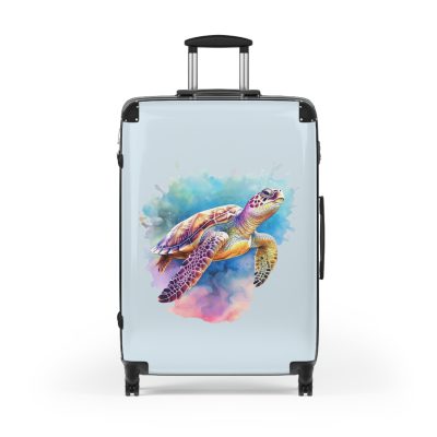 Sea Turtle Suitcase - A blend of underwater elegance and travel functionality. Perfect for those seeking style and convenience on every journey.