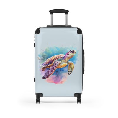 Sea Turtle Suitcase - A blend of underwater elegance and travel functionality. Perfect for those seeking style and convenience on every journey.