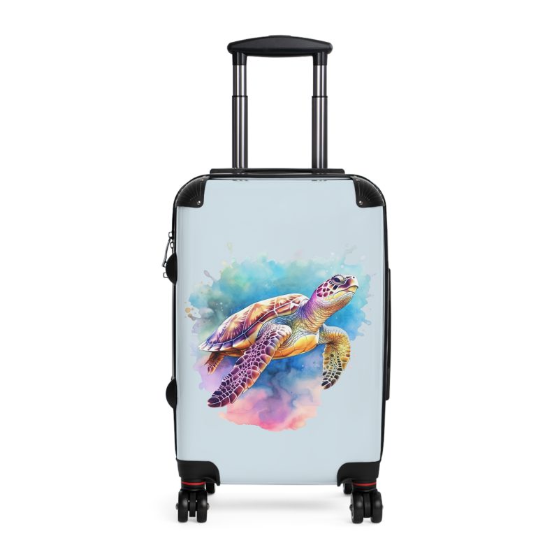 Sea Turtle Suitcase - A blend of underwater elegance and travel functionality. Perfect for those seeking style and convenience on every journey.