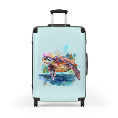 Sea Turtle Suitcase - A blend of underwater elegance and travel functionality. Perfect for those seeking style and convenience on every journey.