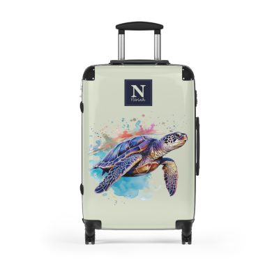 Custom Sea Turtle Suitcase - Personalized for your journey, reflecting your unique style and wanderlust. The perfect blend of functionality and self-expression.